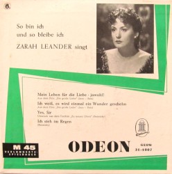 Zarah Leander singt - So bin ich und so bleibe ich