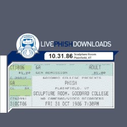 1986-10-31: Sculpture Room, Goddard College, Plainfield, VT, USA