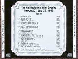 The Chronological Bing Crosby, Volume 18 1936