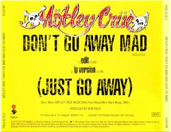 Don’t Go Away Mad (Just Go Away)