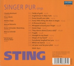Singer Pur sings Sting