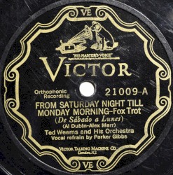 From Saturday Night Till Monday Morning / She'll Never Find a Fellow Like Me