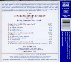 String Quintets nos. 1 & 2