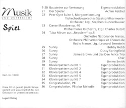 Musik und Unterricht: 70 Spiel