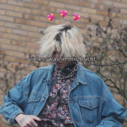 vieles was in mir bricht