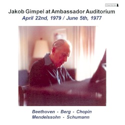 Jakob Gimpel at Ambassador Auditorium, (April 22nd,1979 / June 5th, 1977)