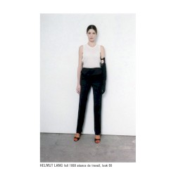 Helmut Lang fall 1999 séance de travail, look 66