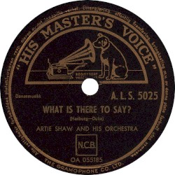 Say It With a Kiss / What Is There to Say?