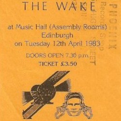 1983-04-12: Music Hall, The Assembly Rooms, Edinburgh, Scotland, UK