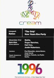 1996-12-31: BBC Radio 1 Essential Mix: Cream, Liverpool, UK