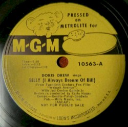 Billy (I Always Dream of Bill) / I Wish I Was Back in My Baby's Arms