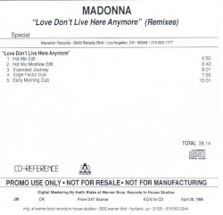 Love Don't Live Here Anymore (Remixes)
