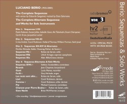 The Complete Sequenzas, Alternate Sequenzas & Works for Solo Instruments