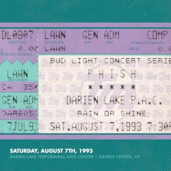 1993‐08‐07: Darien Lake Performing Arts Center, Darien Center, NY, USA