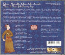 Music of the Sultans, Sufis & Seraglio, Volume II: Music of the Dancing Boys