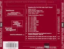 Symphony No. 3 'Eroica', 12 Contredanses, Leonore Prohaska, Romances Nos. 1 and 2