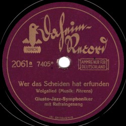 Wer das Scheiden hat erfunden / Liebe Kleine, laß das weinen!