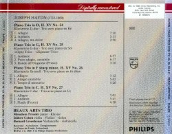 Piano Trios, Hob. XV: 24, 25, 26 & 27, including "Gypsy Trio"
