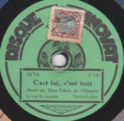 C’est lui, c’est tout / Il n’est pas du milieu