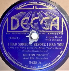 I Had Someone Before I Had You (And I'll Have Someone After You're Gone) / Under the Double Eagle