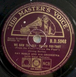 We Saw the Sea / I'm Putting All My Eggs in One Basket