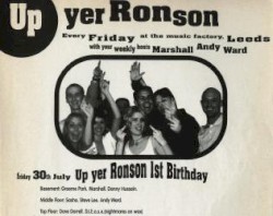 DJ Sasha @ Up Yer Ronson, 1st Birthday, 30th July 93 The Music Factory, Leeds