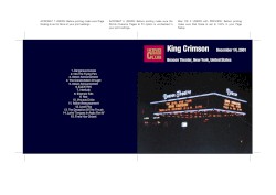 Dec 14, 2001 – Beacon Theater