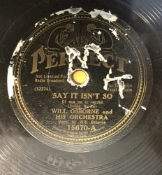 Say It Isn’t So / After To-Night