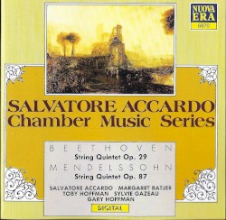 Beethoven: String Quintet op. 29 / Mendelssohn: String Quintet op. 87