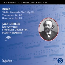 The Romantic Violin Concerto, Volume 19: Violin Concerto no. 1, op. 26 / Romance, op. 42 / Serenade, op. 73
