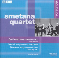 Beethoven: String Quartet in F major, op. 18 no. 1 / Mozart: String Quartet in D major, K. 499 / Smetana: String Quartet in E minor “From My Life”