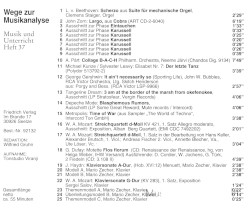 Musik und Unterricht: 37 Wege zur Musikanalyse