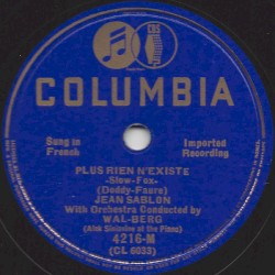 Plus rien n’existe / Pour vous j’avais fait cette chanson