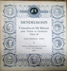 Concerto en Mi Mineur pour Violon et Orchestre Opus 64