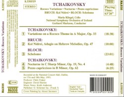 Tchaikovsky: Rococo Variations / Bruch: Kol Nidrei / Bloch: Schelomo
