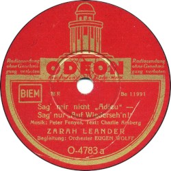 Sag’ mir nicht “Adieu” – Sag’ nur “Auf Wiederseh’n!” / Cheri… Du bist heut’ so anders!