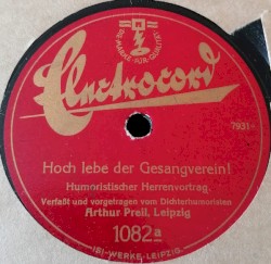 Hoch lebe der Gesangsverein! / Der Kientopp ist eine Himmelsmacht!