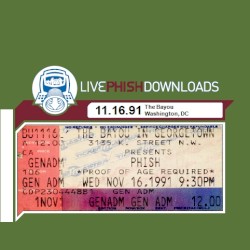 1991-11-16: The Bayou, Washington, DC, USA