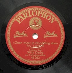 'n zoen moet je mondeling doen / Met jou wil ik uit visschen gaan