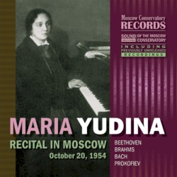 Recital in Moscow, October 20, 1954