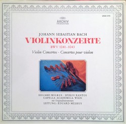 Violinkonzerte, BWV 1041-1043