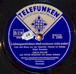 Liebesgeschichten sind meistens nicht wahr! / Serenade