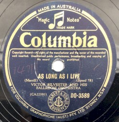 As Long as I Live / Till I Waltz Again With You