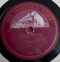 A Rhyme for Love / I Adore You