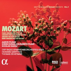 Piano Concerto no. 19, KV 459 / Concerto for Flute & Harp, KV 299 / Andante for Flute, KV 315 / Horn Concerto no. 1, KV 412/514