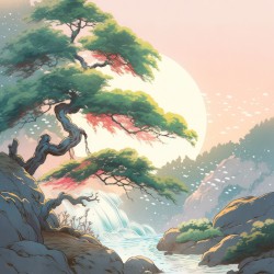 suspended in a sunbeam