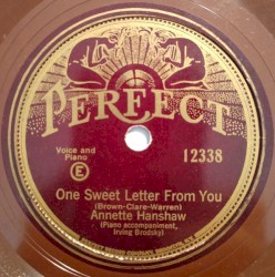 One Sweet Letter From You / Rosy Cheeks