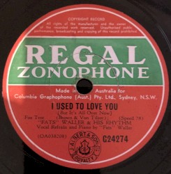 I Used to Love You / Bond Street