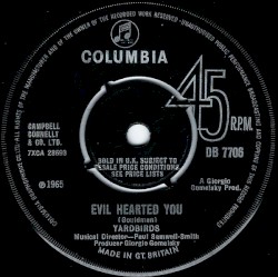 Evil Hearted You / Still I’m Sad