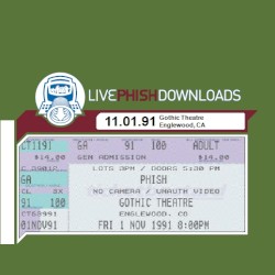 1991-11-01: Gothic Theatre, Englewood, CA, USA